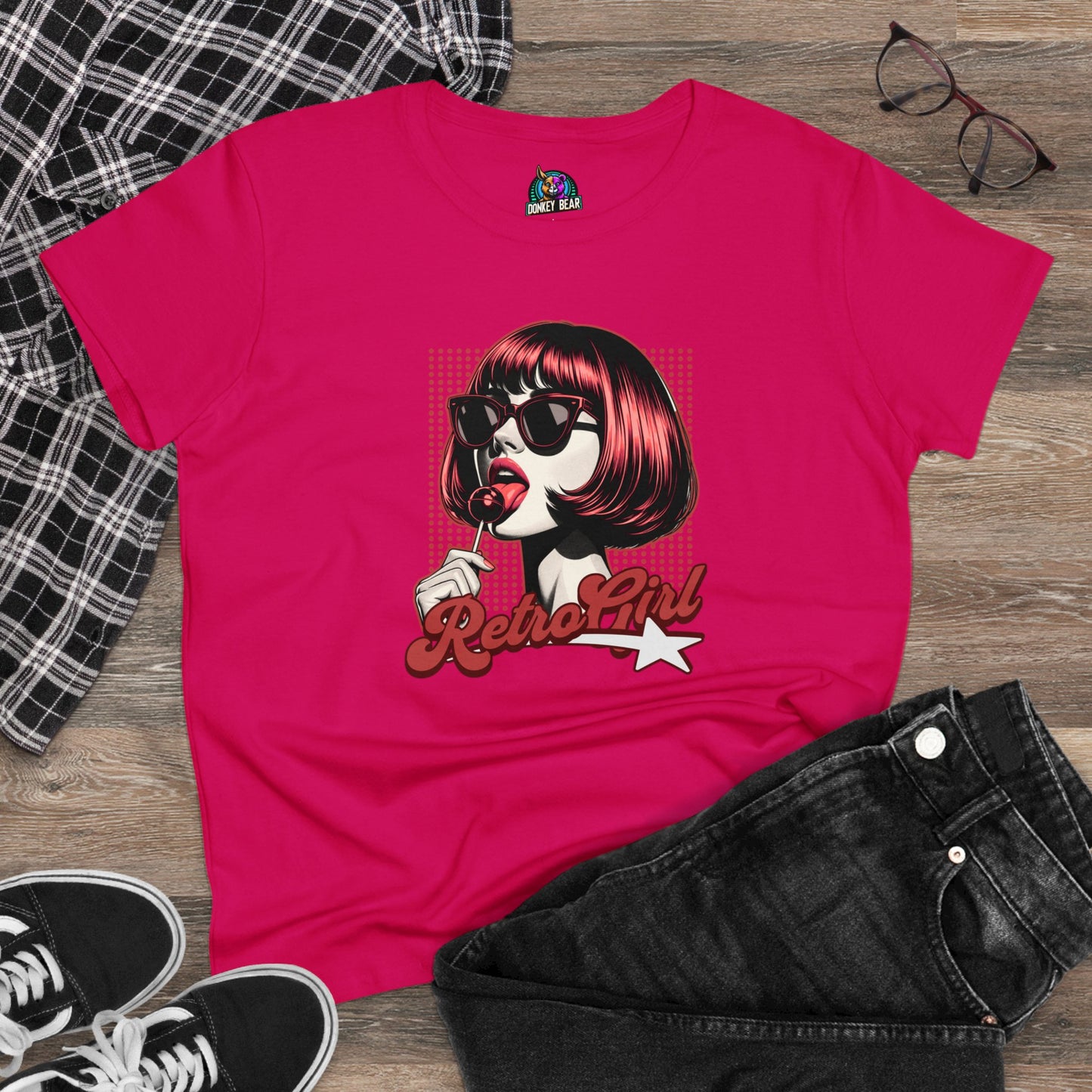 Women's Retro Girl T-Shirt