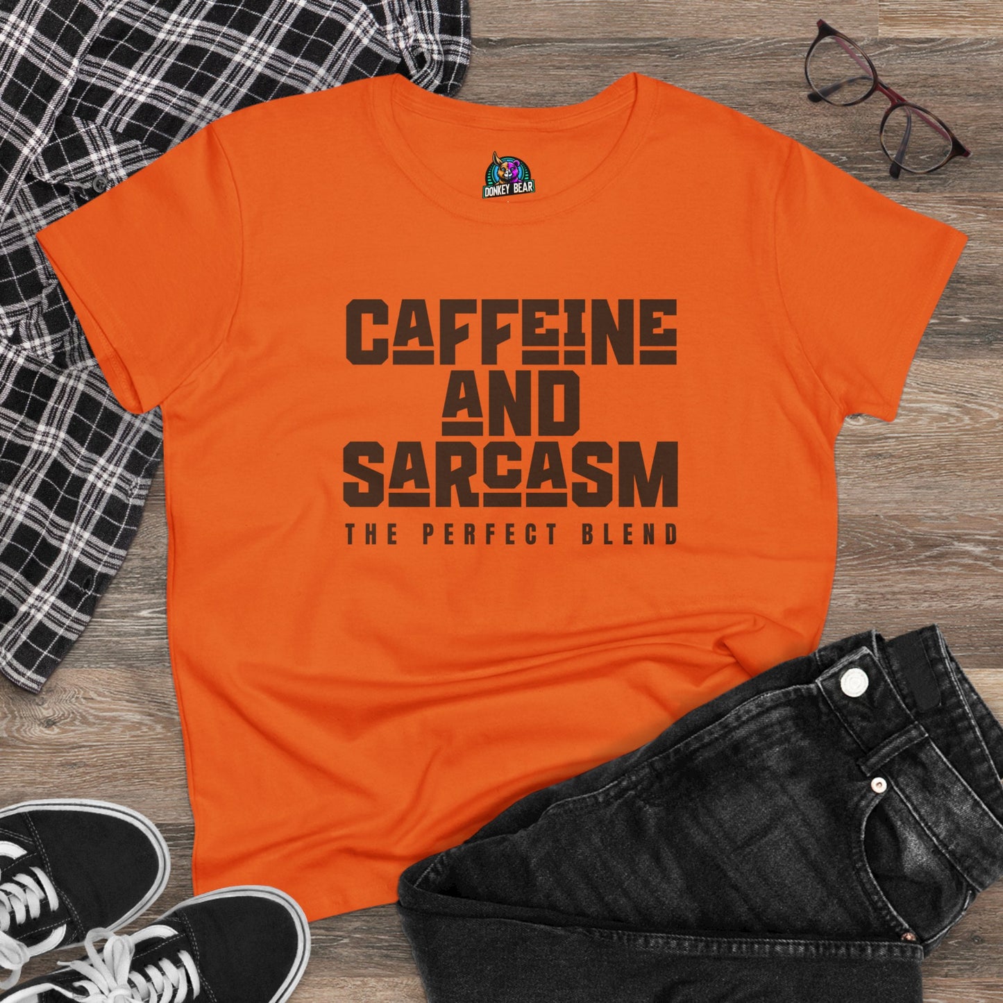 Woman's Caffeine and Sarcasm T-Shirt