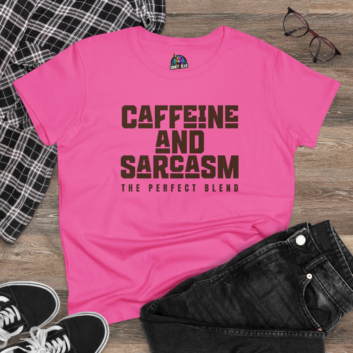 Woman's Caffeine and Sarcasm T-Shirt