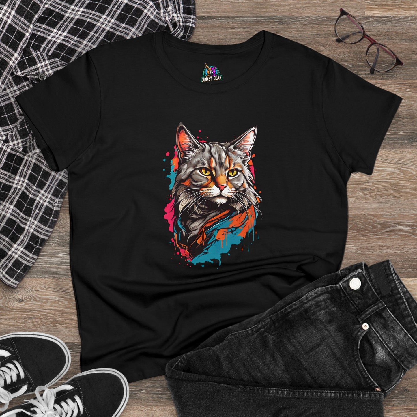 Woman's Splash Cat T-Shirt