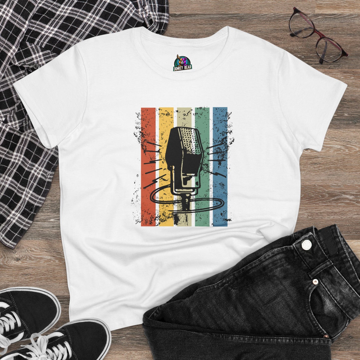 Woman's Retro Mic T-Shirt