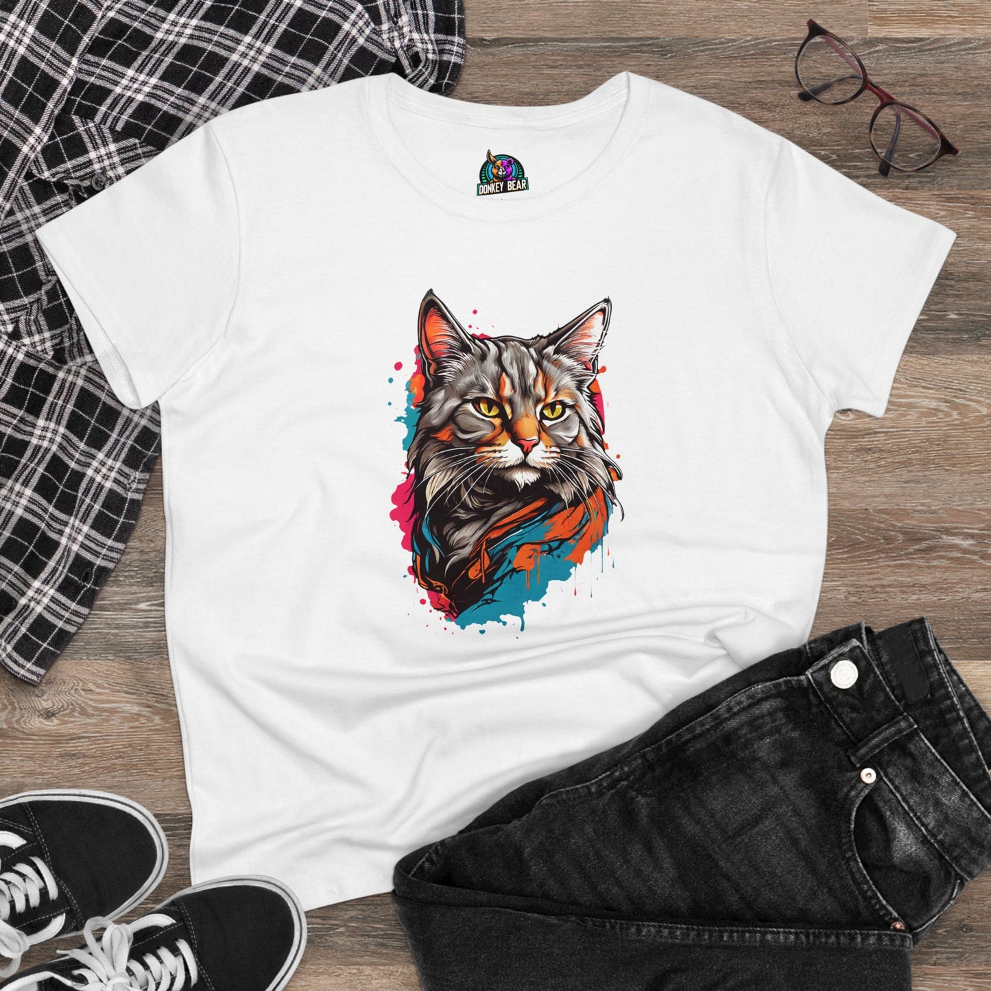 Woman's Splash Cat T-Shirt